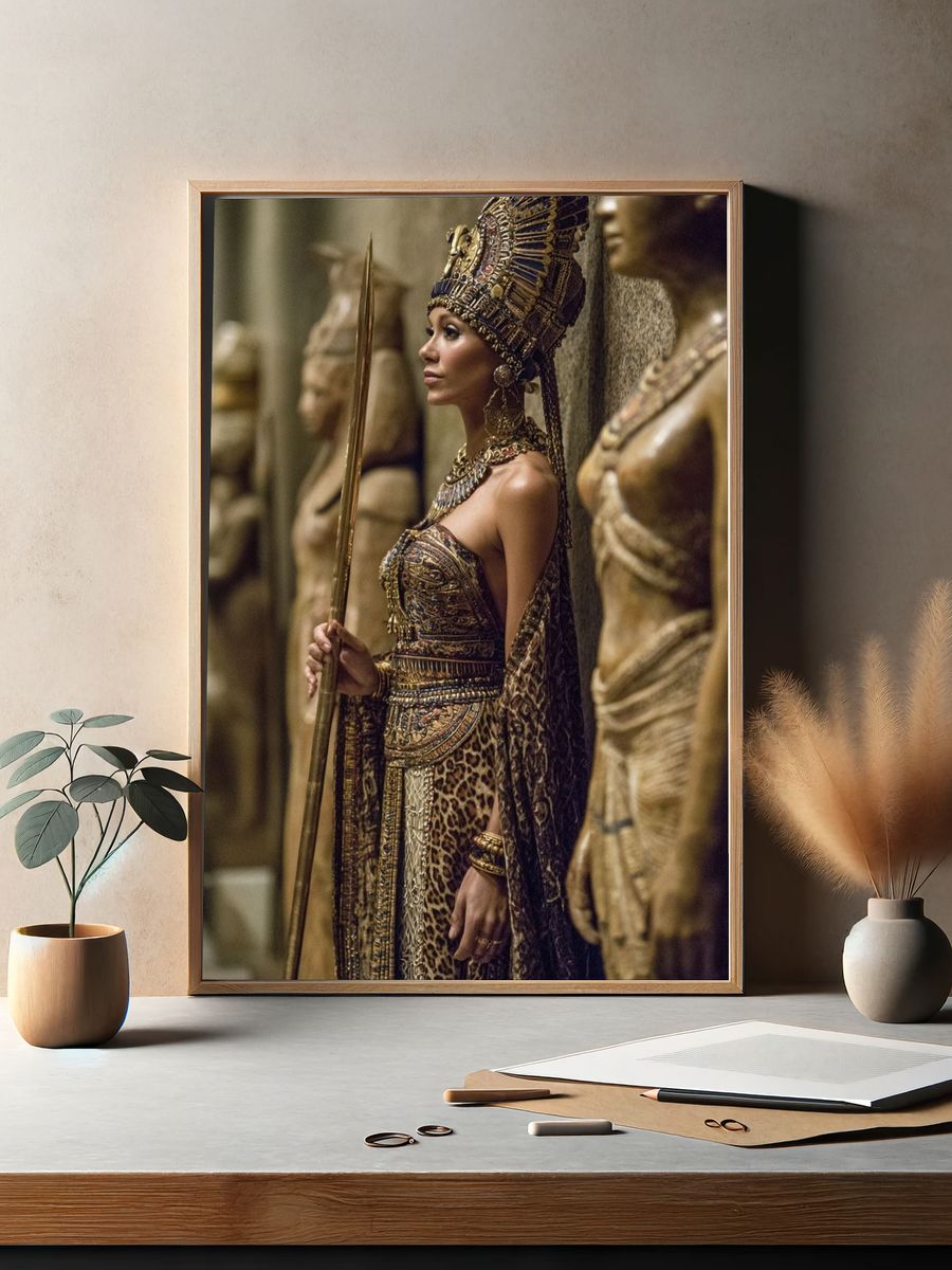 Egyptian Queen Portrait Photography Poster. — room view 2