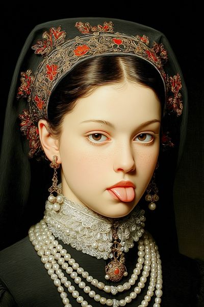 Playful Portrait — Fine Art Print. poster print