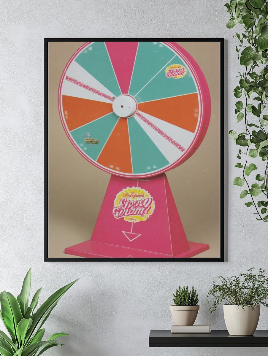 Colorful Prize Wheel Poster. — room view 4