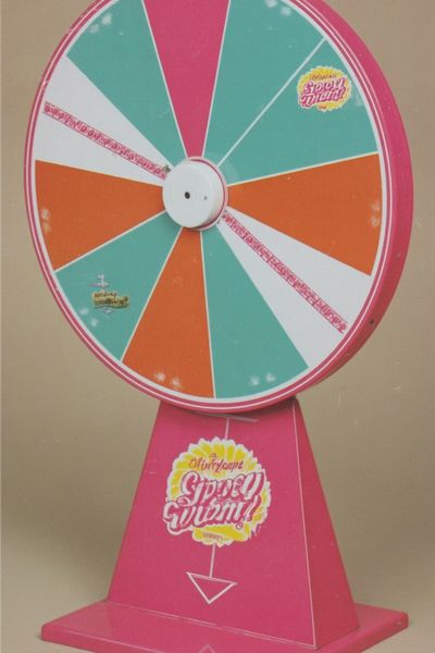 Colorful Prize Wheel Poster. poster print