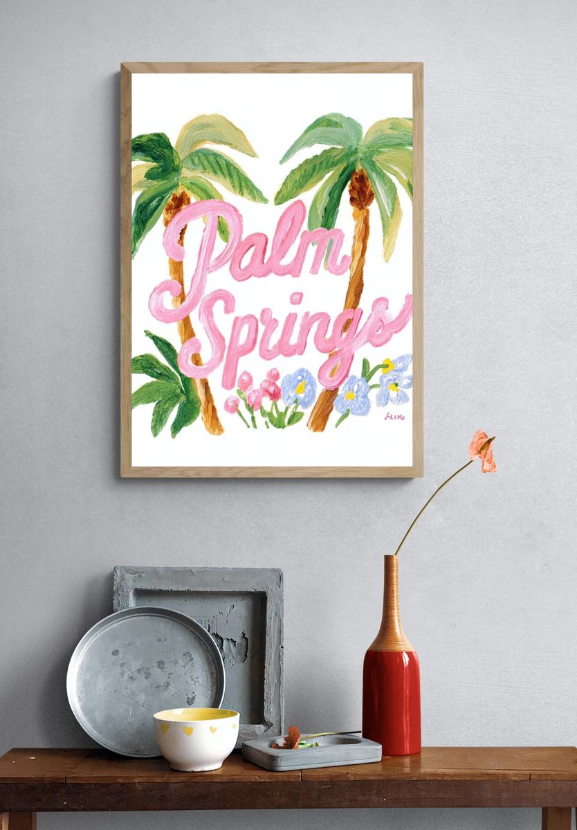 Palm Springs — Illustration Print. — room view 3