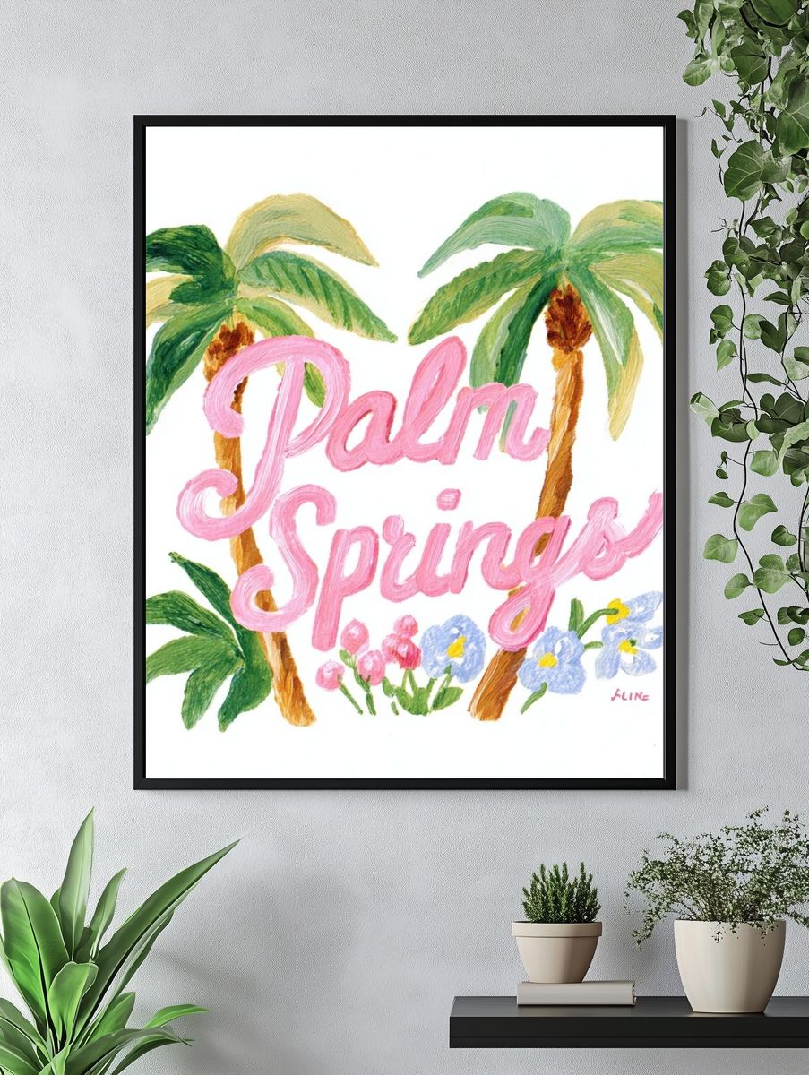 Palm Springs — Illustration Print. — room view 4
