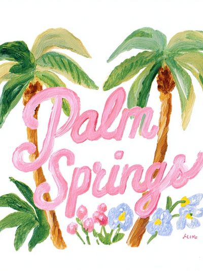Palm Springs — Illustration Print. poster