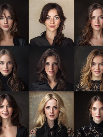 Portraits of Women — Photography Print. poster print