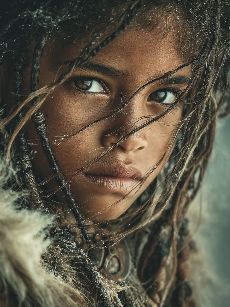 Portrait of a Young Warrior — Fine Art Print. poster — fine-art art