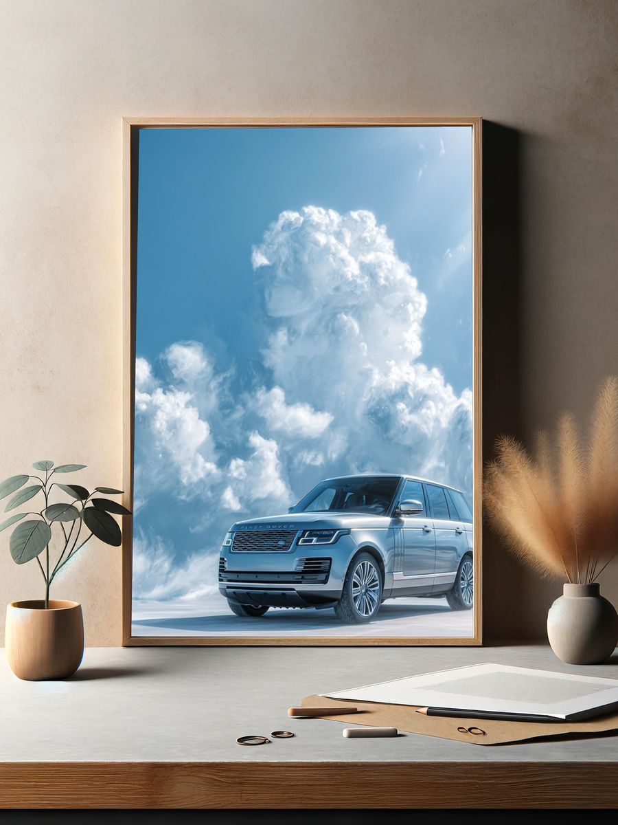 Range Rover Cloudscape Photography Poster. — room view 2