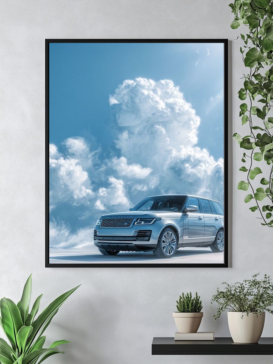 Range Rover Cloudscape Photography Poster. — room view 4