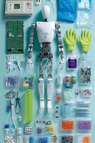 Robot Anatomy — Modern Art Print. poster