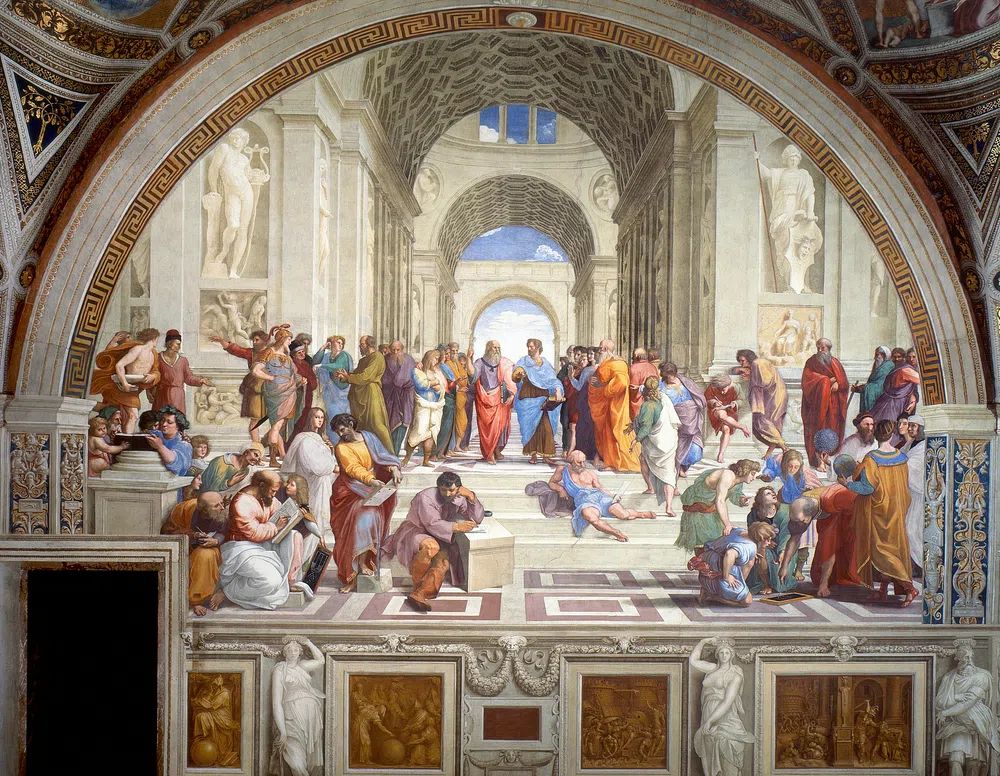 Raphael 's School Athens (1511). poster — fine-art art