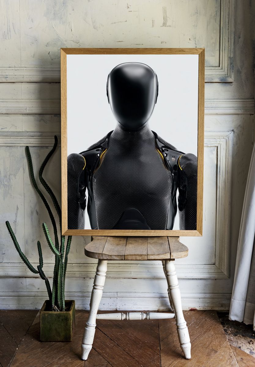 Futuristic Robot Design Poster. — room view 1