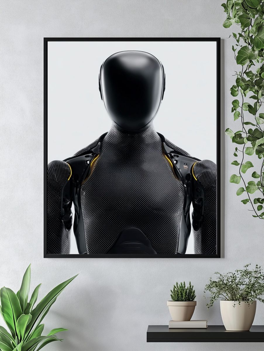 Futuristic Robot Design Poster. — room view 4