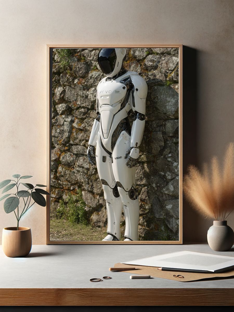 Futuristic Robot — Sci-Fi Print. — room view 2