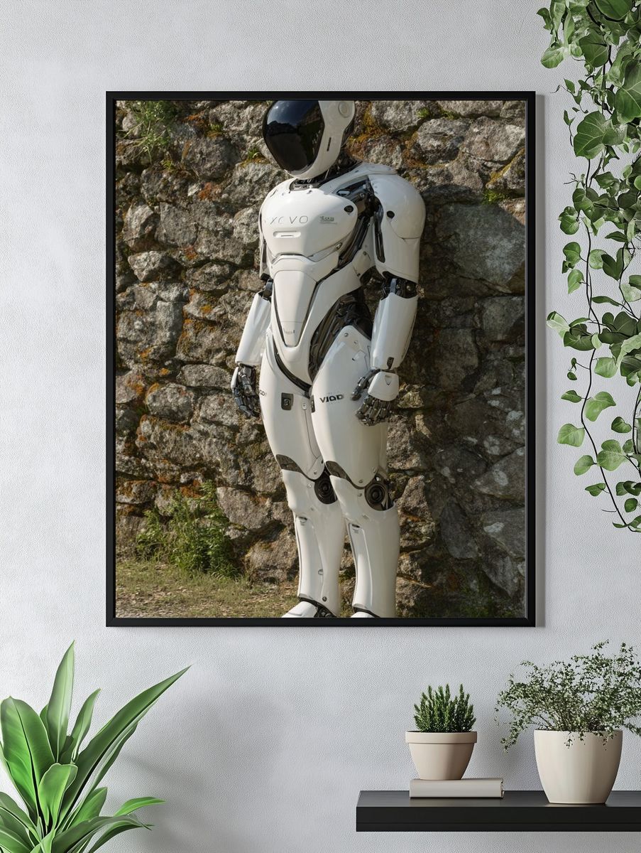 Futuristic Robot — Sci-Fi Print. — room view 4