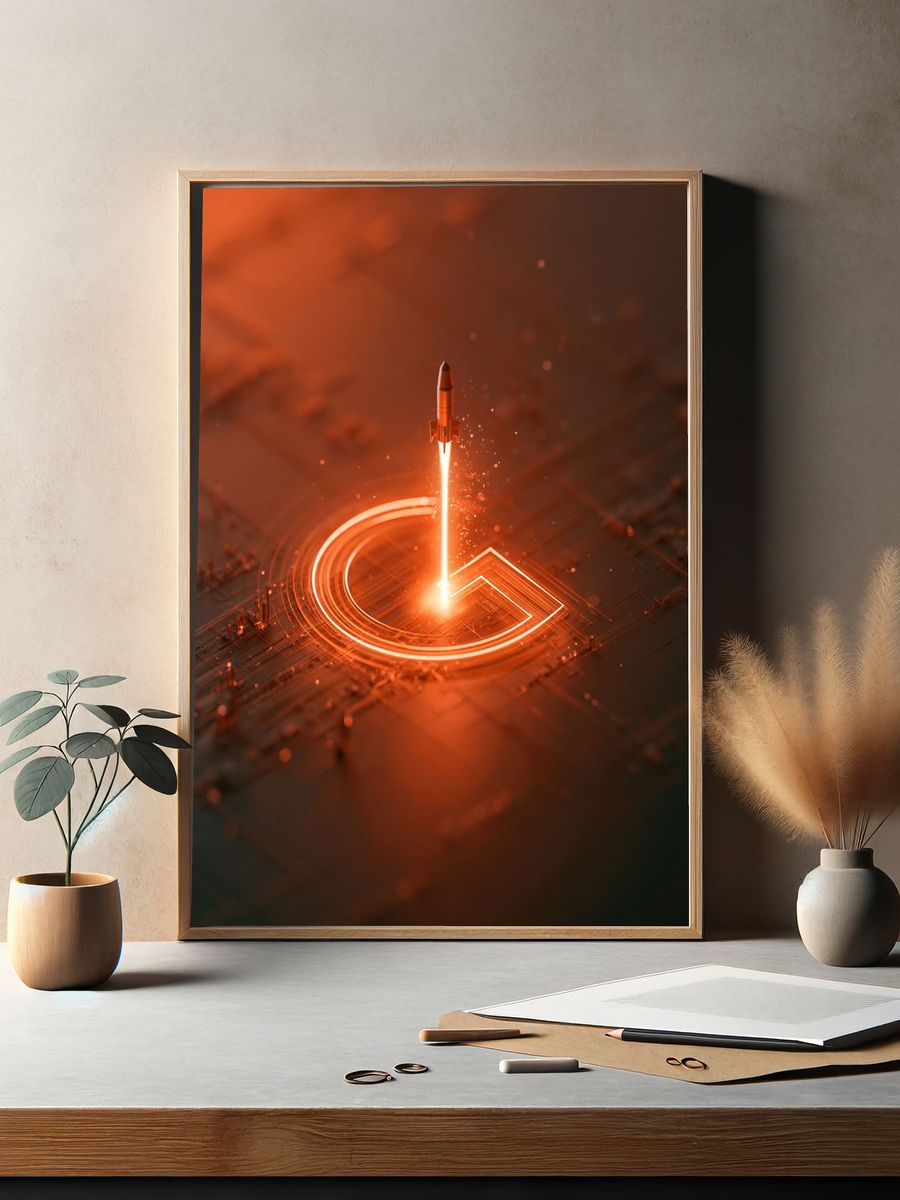 Rocket Launch Circuit Poster. — room view 2
