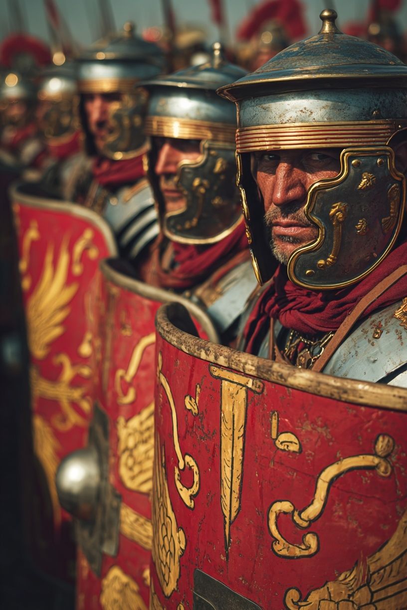 Roman Legionnaires — Historical Photography Poster. poster detail