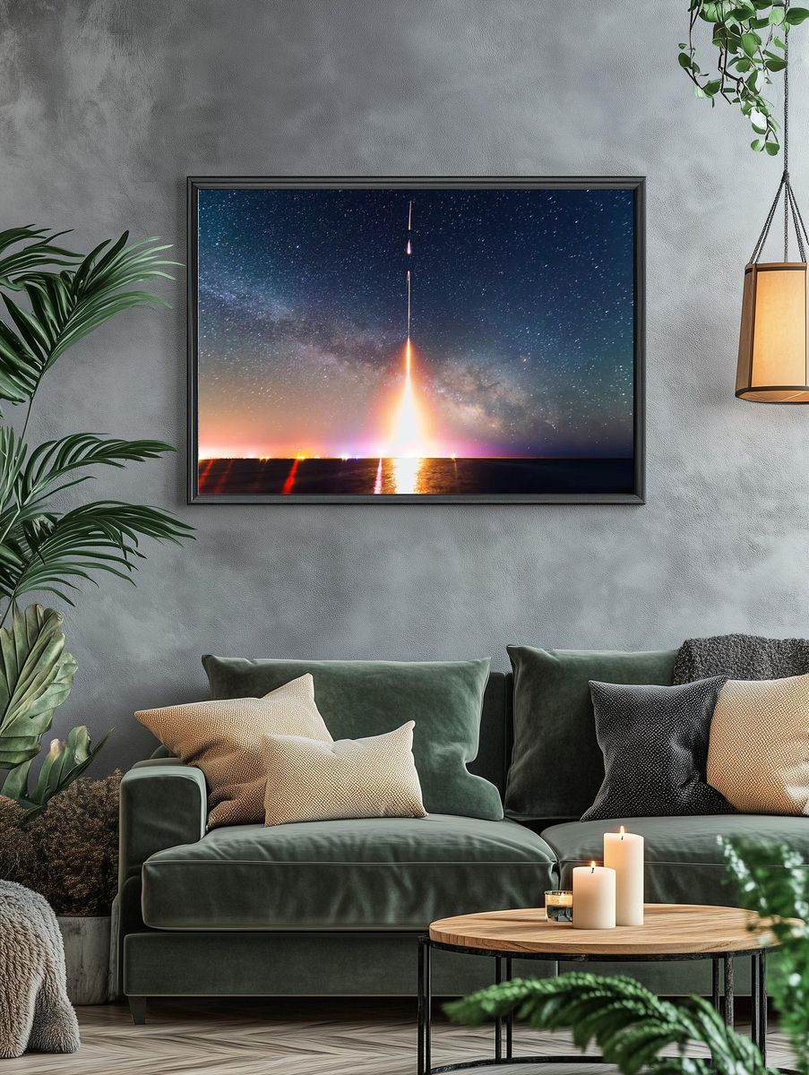 Rocket Launch — Space Photography Poster. — room view 4