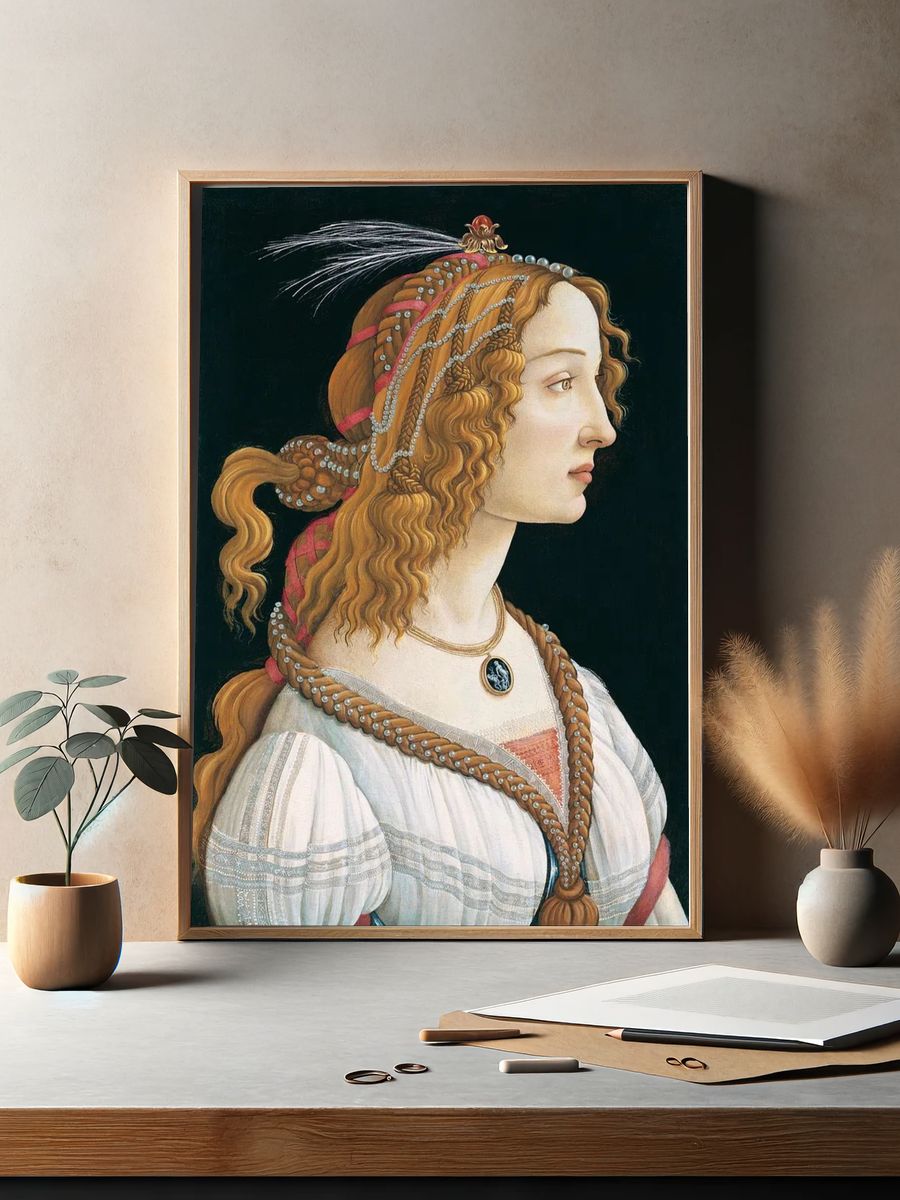 Sandro Botticelli's Idealized Portrait Lady. — room view 2