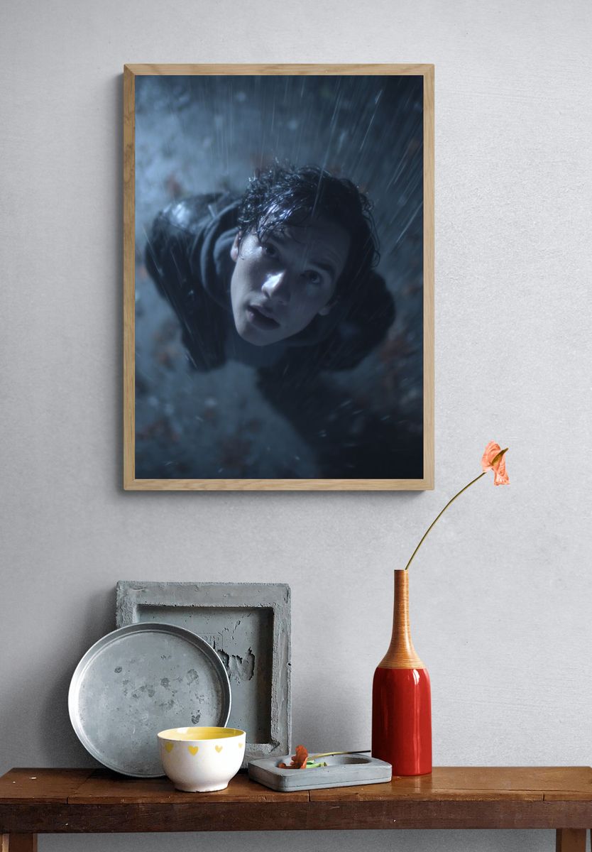 Rainy Portrait Poster. — room view 3