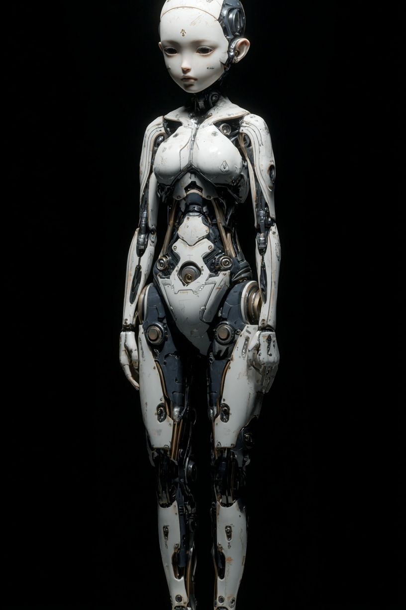 Humanoid Robot Portrait Print. poster detail