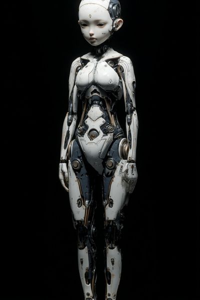 Humanoid Robot Portrait Print. poster print