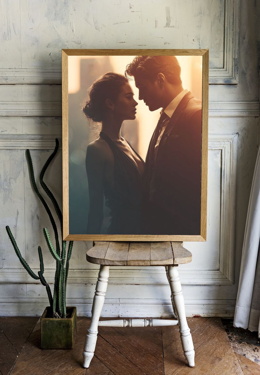Romantic Silhouette — Fine Art Print. — room view 1