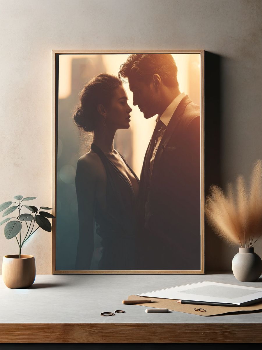 Romantic Silhouette — Fine Art Print. — room view 2