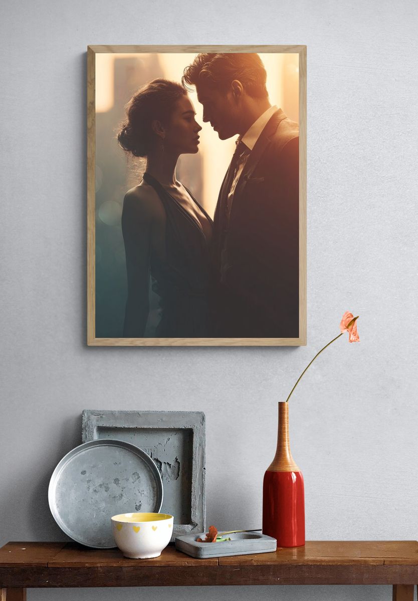 Romantic Silhouette — Fine Art Print. — room view 3