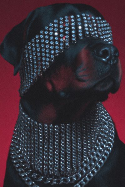 Stylish Rottweiler — Art Print. poster print