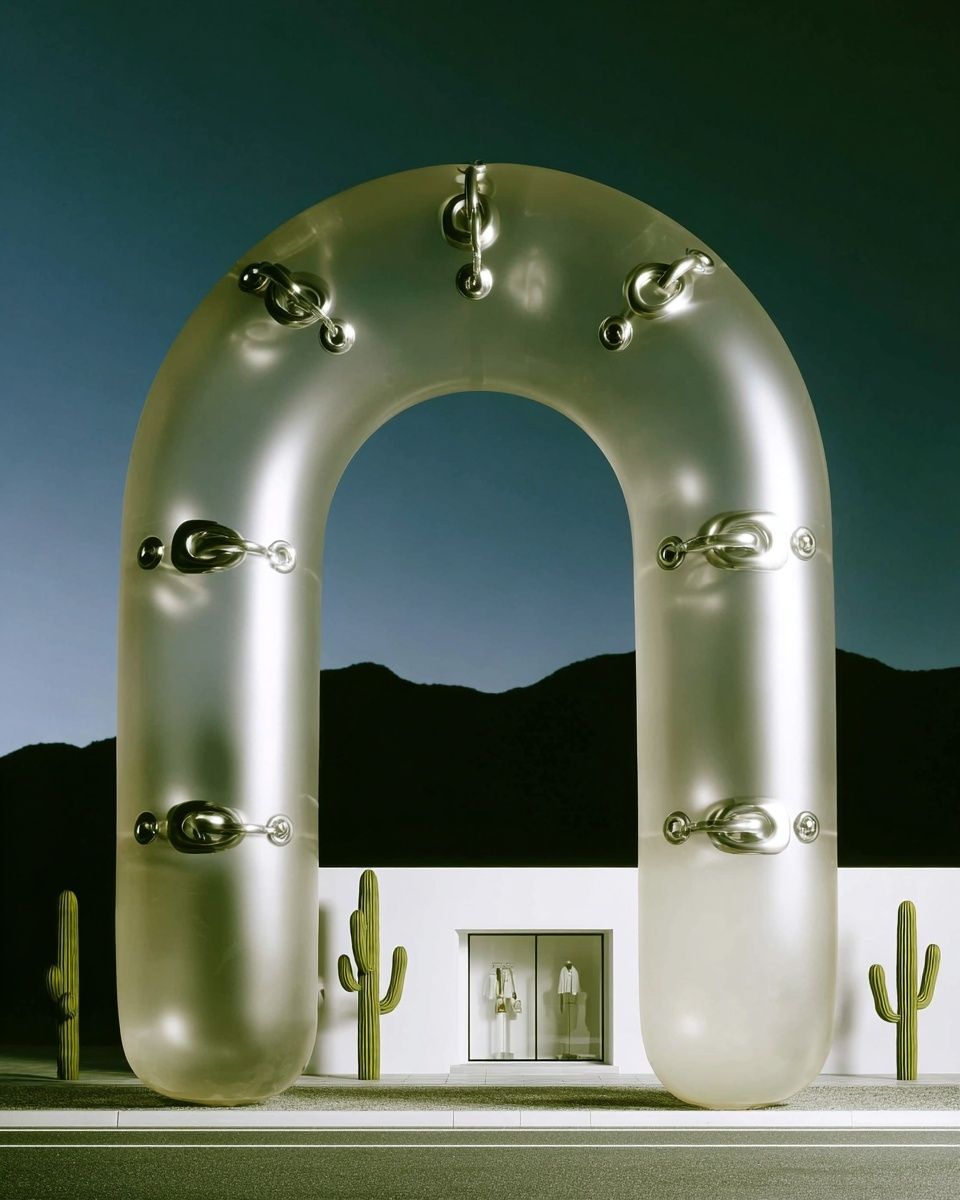 Surreal Arch House Photography Print. poster — photography art