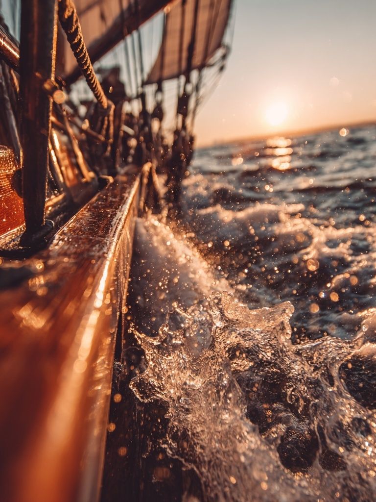 Sailing at Sunset — Photography Print. poster — photography art