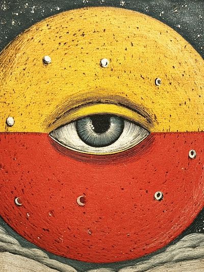 Surreal Cosmic Eye Print. poster