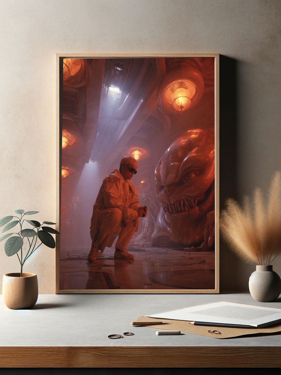 Surreal Sci-Fi Corridor Poster. — room view 2