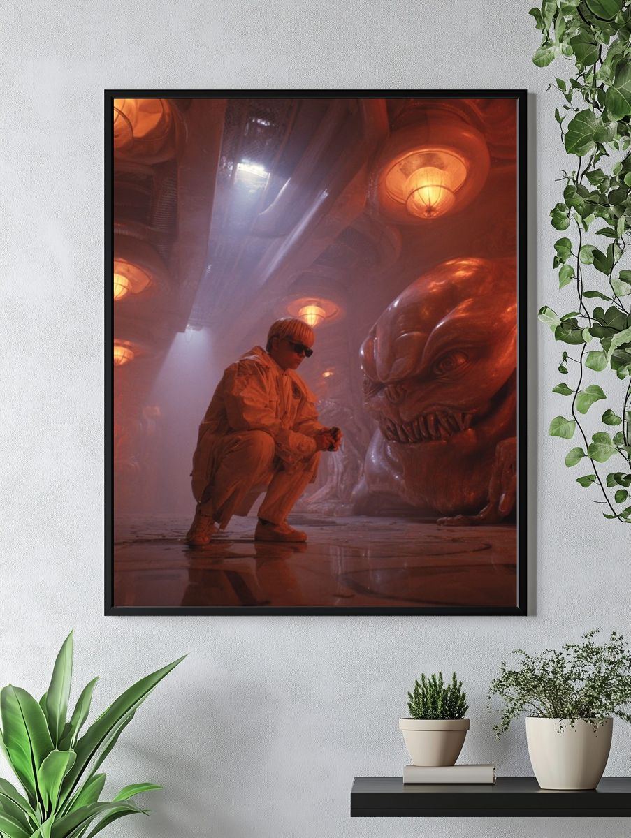 Surreal Sci-Fi Corridor Poster. — room view 4