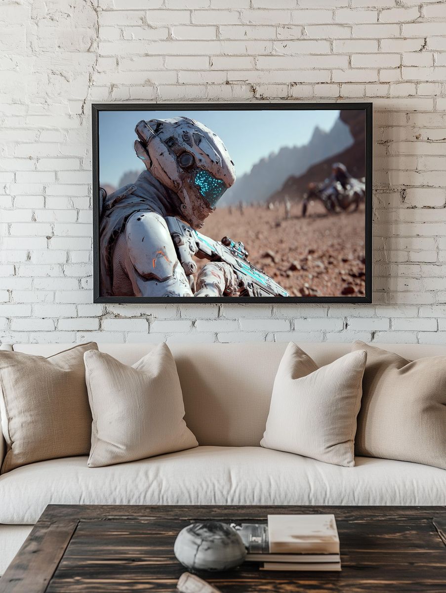 Desert Sentinel Sci-Fi Poster. — room view 1