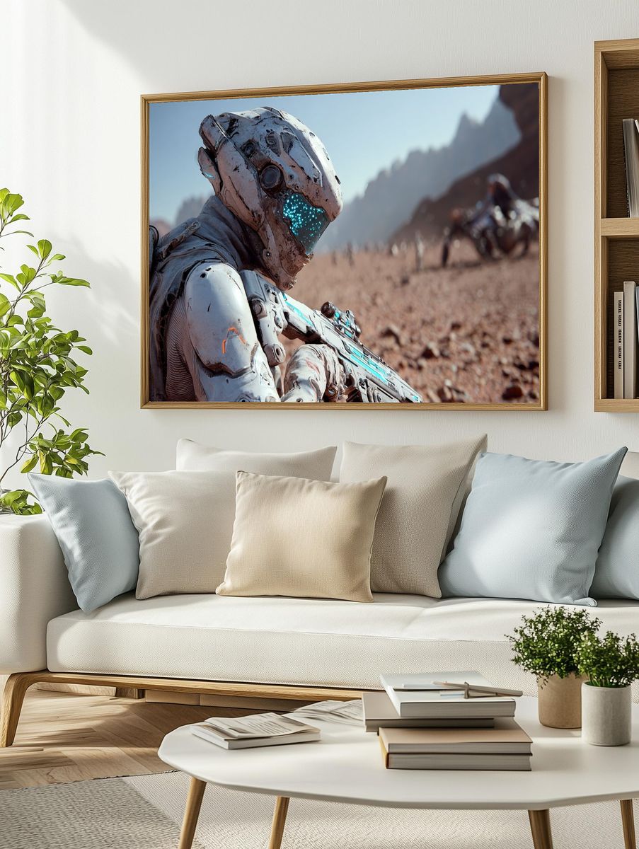 Desert Sentinel Sci-Fi Poster. — room view 2