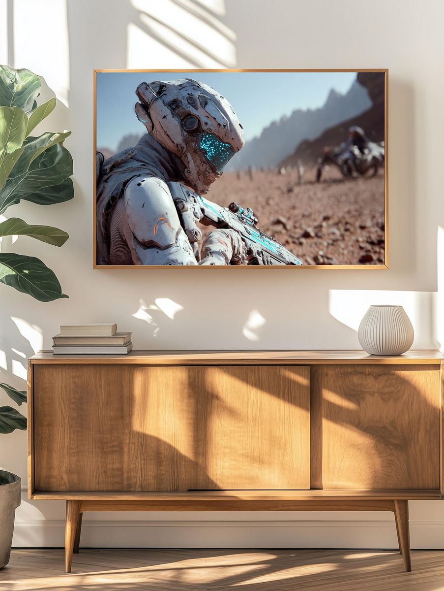 Desert Sentinel Sci-Fi Poster. — room view 3