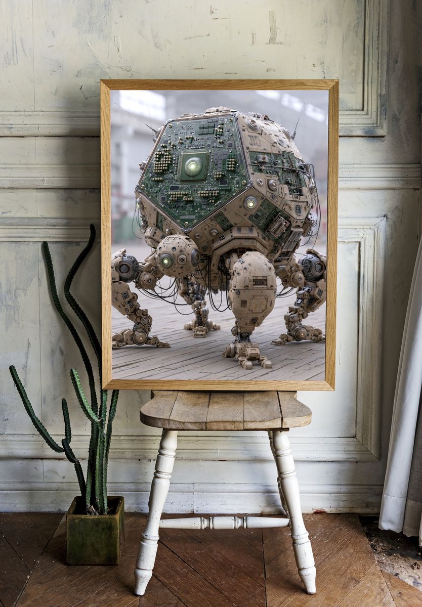 Circuit-Core Robot Poster. — room view 1