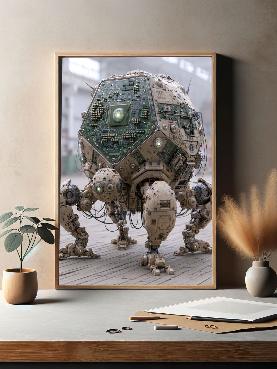 Circuit-Core Robot Poster. — room view 2