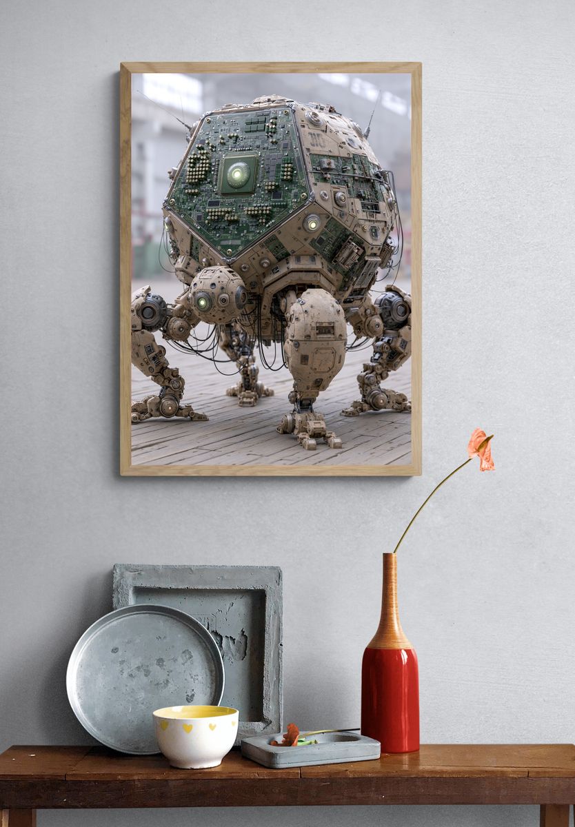 Circuit-Core Robot Poster. — room view 3