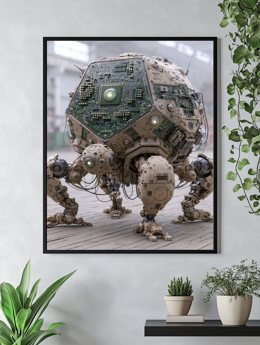 Circuit-Core Robot Poster. — room view 4