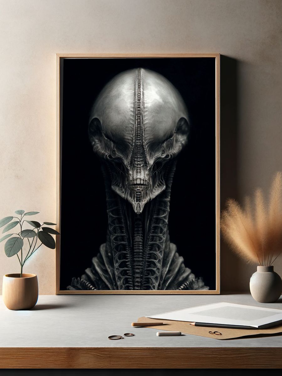 Alien Creature — Sci-Fi Print. — room view 2
