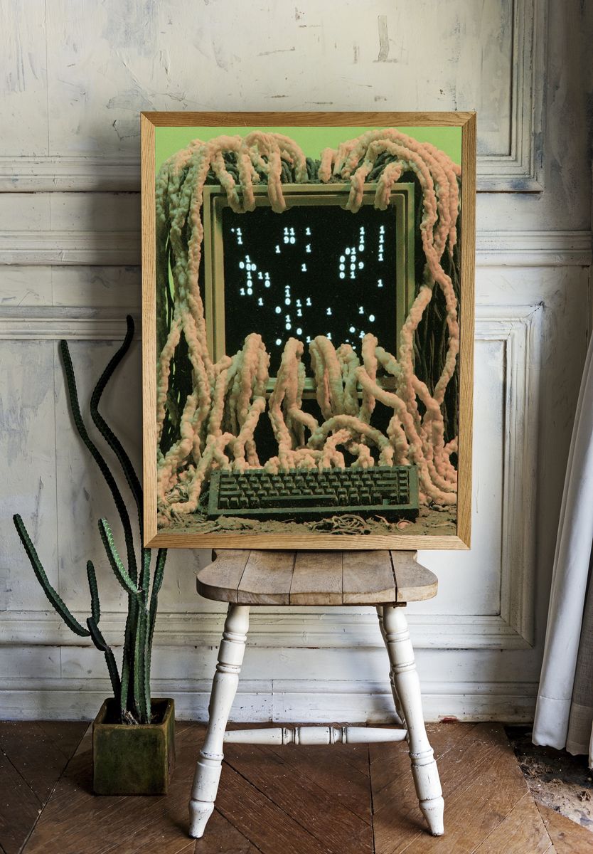 Surreal Computer Growth Poster. — room view 1