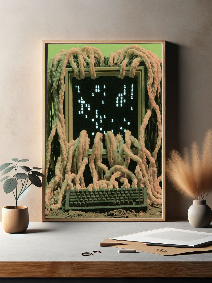 Surreal Computer Growth Poster. — room view 2
