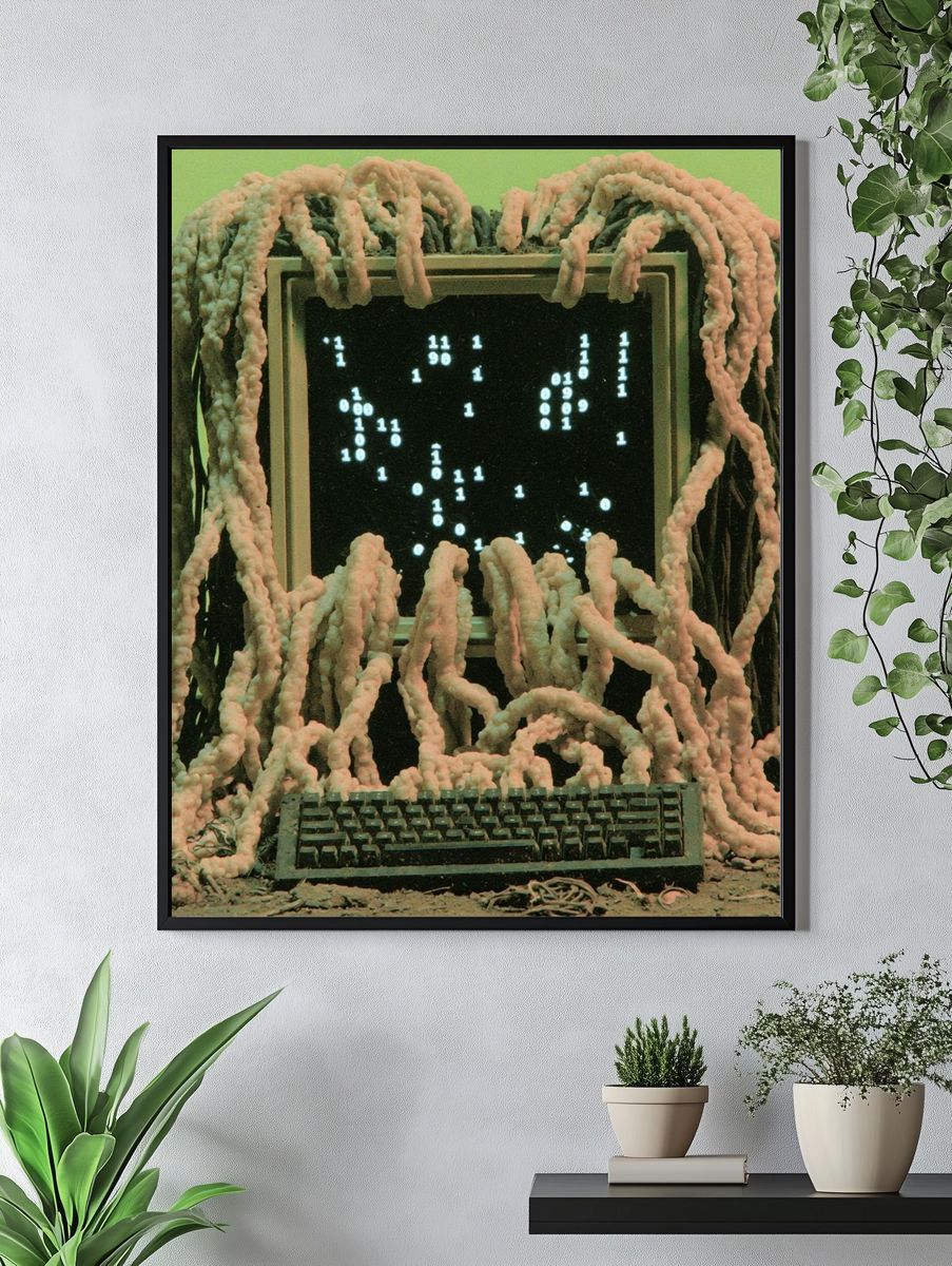 Surreal Computer Growth Poster. — room view 4