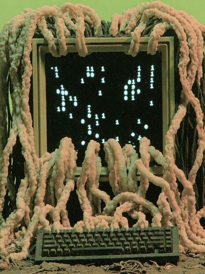 Surreal Computer Growth Poster. poster print
