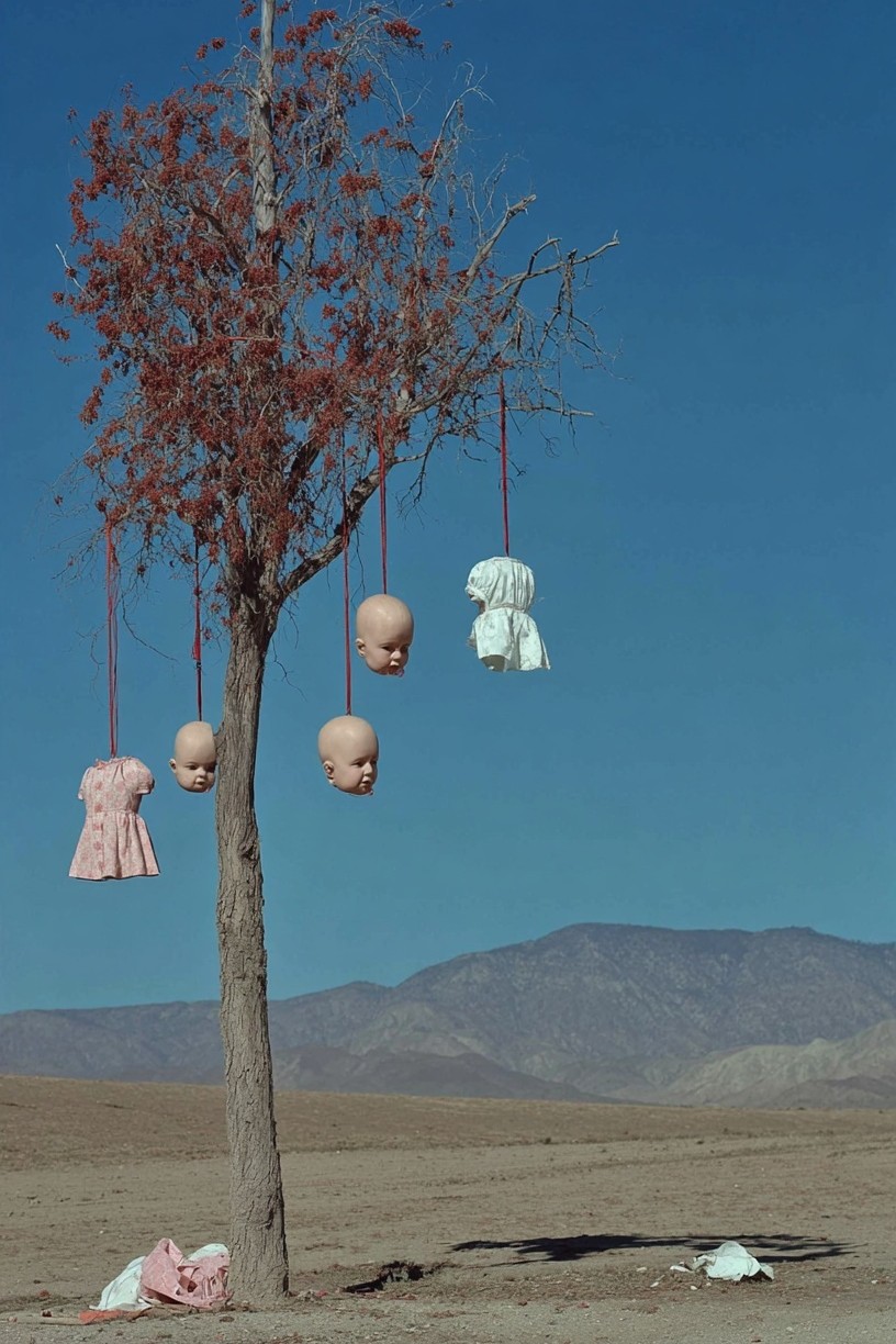 Surreal Doll Tree — Fine Art Print. poster — fine-art art