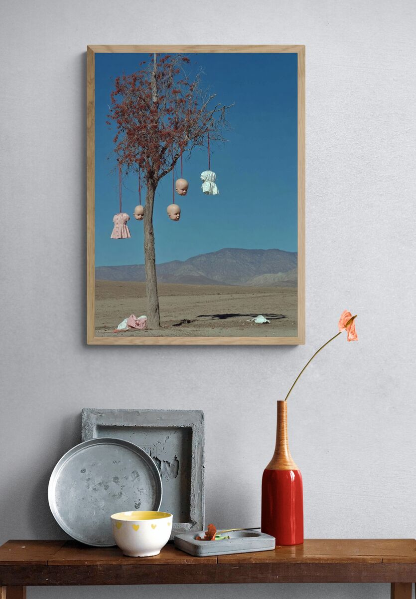 Surreal Doll Tree — Fine Art Print. — room view 3