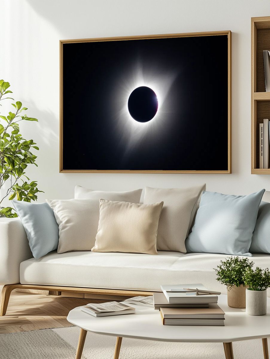 Solar Eclipse — Photography Print. — room view 2