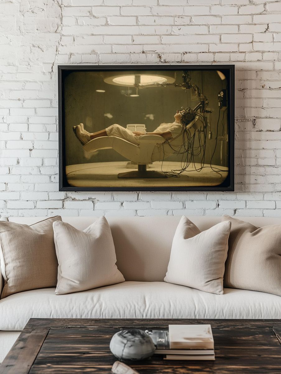 Surreal Medical Chair — Fine-Art Print. — room view 1