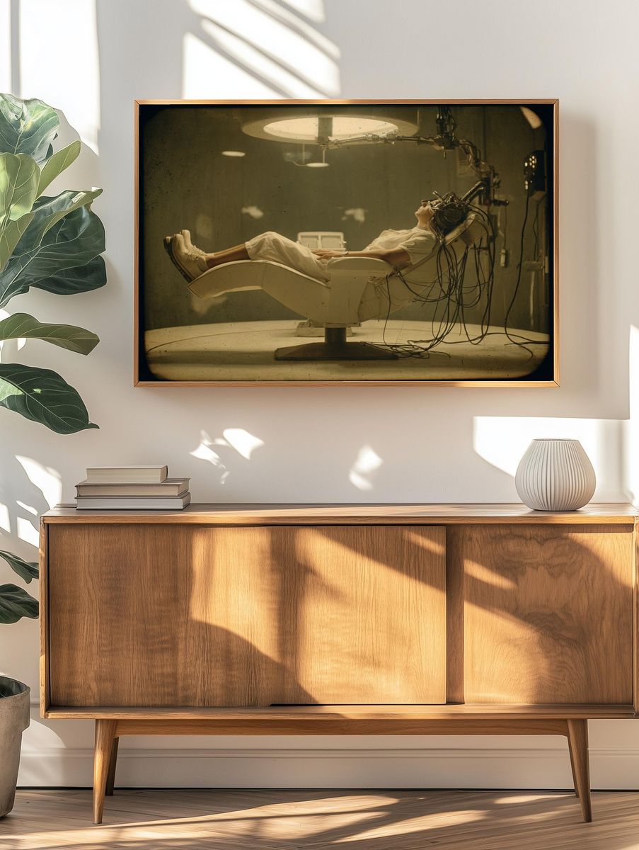 Surreal Medical Chair — Fine-Art Print. — room view 3
